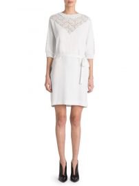 stella mccartney Stretch-Cady Belted Sheath Dress at Saks Fifth Avenue